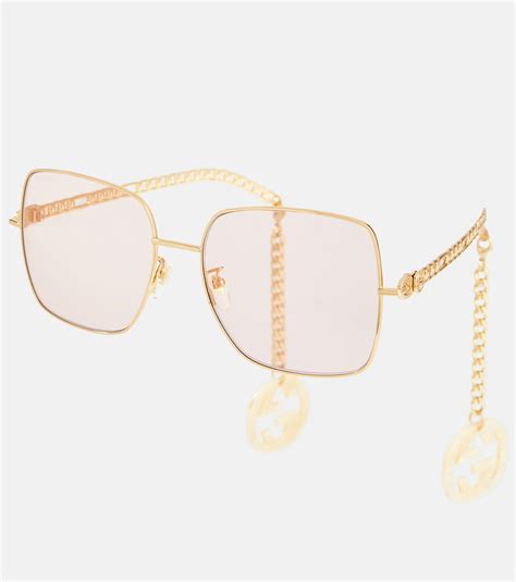 gucci shades with chain|gucci shades price.